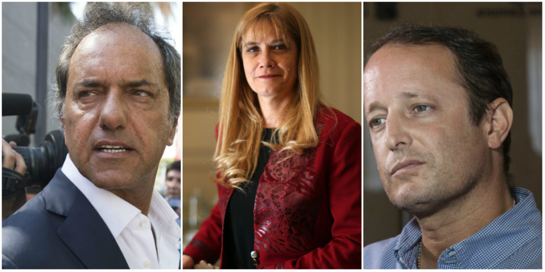 Daniel Scioli, Verónica Magario y Martín Insaurralde