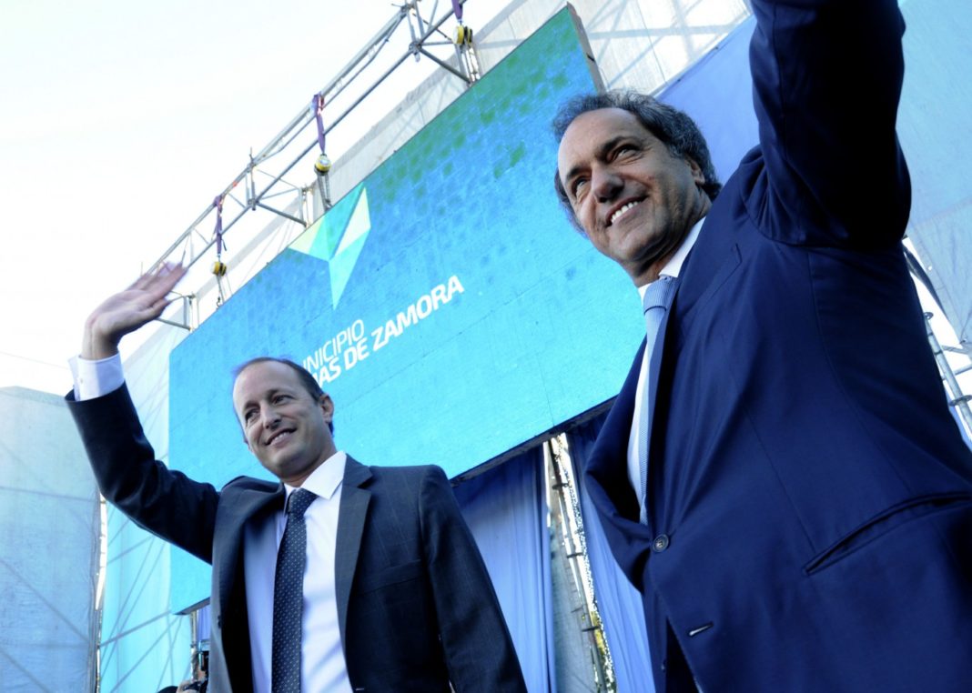 Daniel Scioli en Lanús, Insaurralde