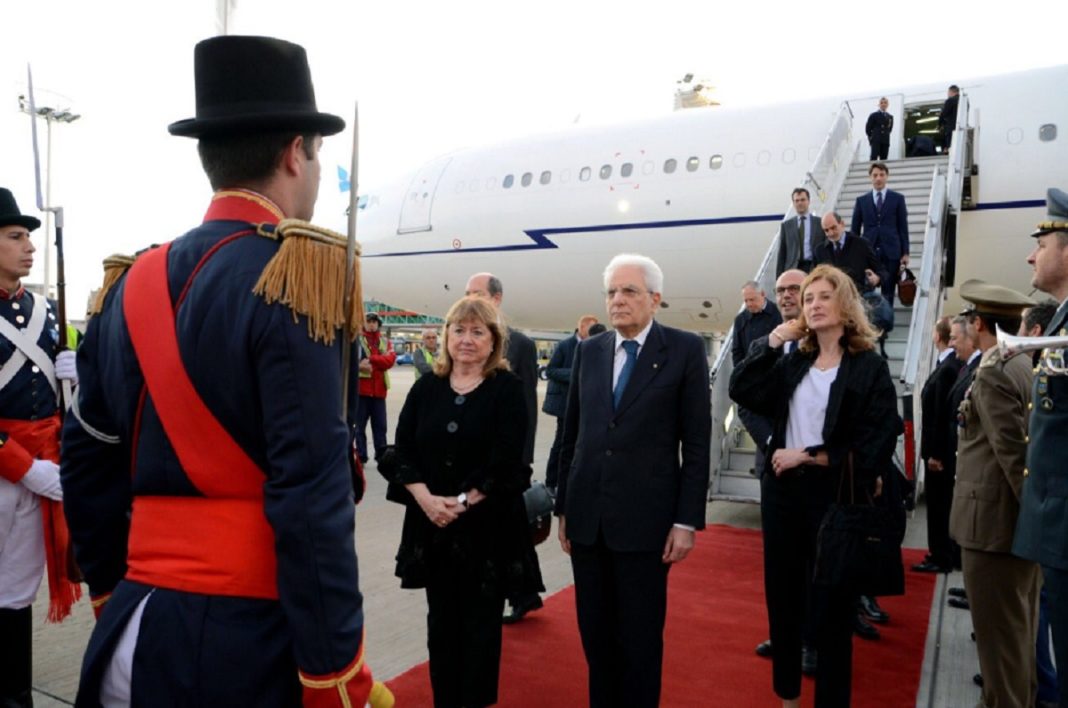 El presidente de Italia, en la Argentina