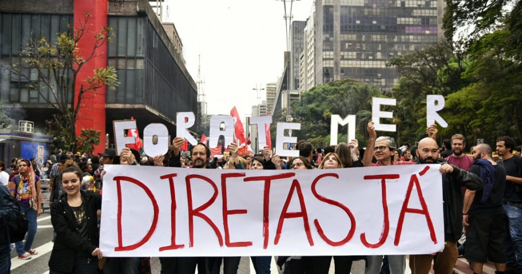 Marchas en todo Brasil reclamaron la renuncia de Temer