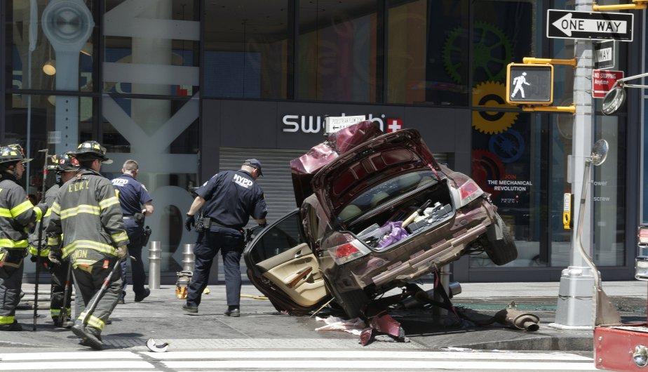 Ataque en Times Square: un argentino grabó el impactante momento
