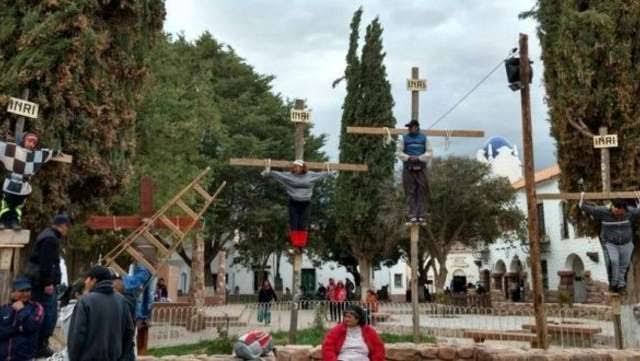 Crucificaron a un nene de 9 años en Jujuy