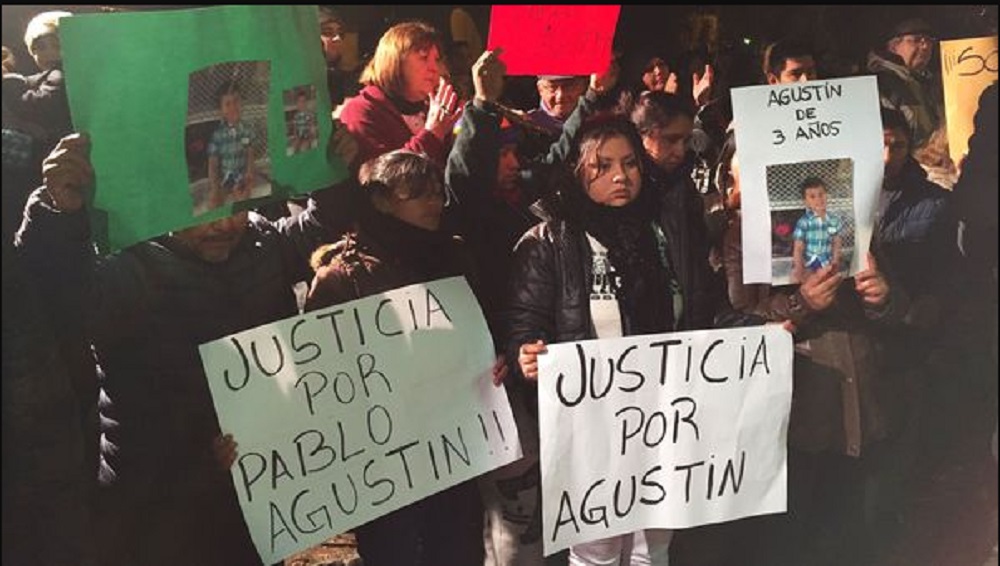 Marcha en Lomas por seguridad por el crimen del nene de tres años