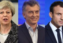 Macri se reunirá con Theresa May y Macron en la cumbre del G-20 Macri junto a May y Macron en el G-20