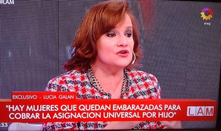 Lucía Galán dijo que quedan embarazadas para cobrar la AUH