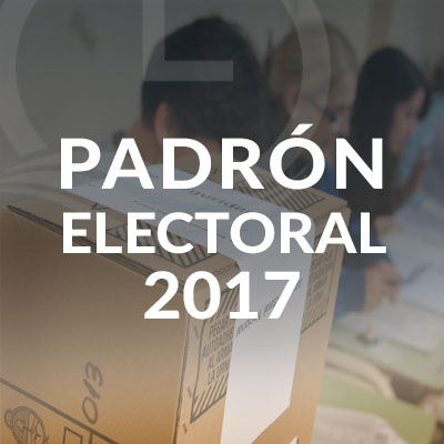 Padrón Electoral 2017, Padrón Electoral, ¿Dónde votar?, ¿Donde me toca votar?, Elecciones 2017, Paso