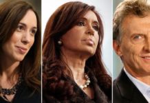 Cristina, Vidal y Macri arengaron a sus fiscales con un audio por WhatsApp Maria Eugenia Vidal, Cristina Fernandez de Kirchner, Mauricio Macri, PASO 2017