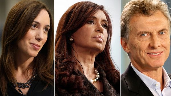 Maria Eugenia Vidal, Cristina Fernandez de Kirchner, Mauricio Macri, PASO 2017
