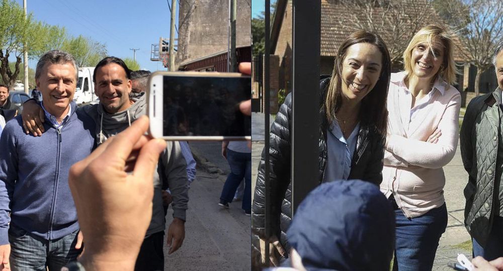 Macri y Vidal encabezaron un timbreo junto a sus candidatos