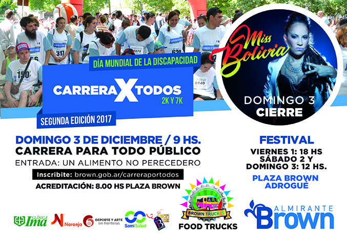 Dia de de la discapacidad, almirante brown, miss bolivia