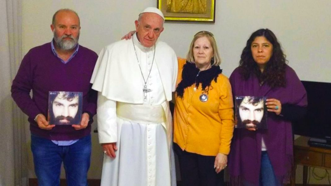 El Papa Francisco recibió a la familia de Santiago Maldonado