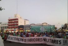 Azul: trabajadores de Fabricaciones Militares protestan por 268 despidos y cortan la Ruta 3
