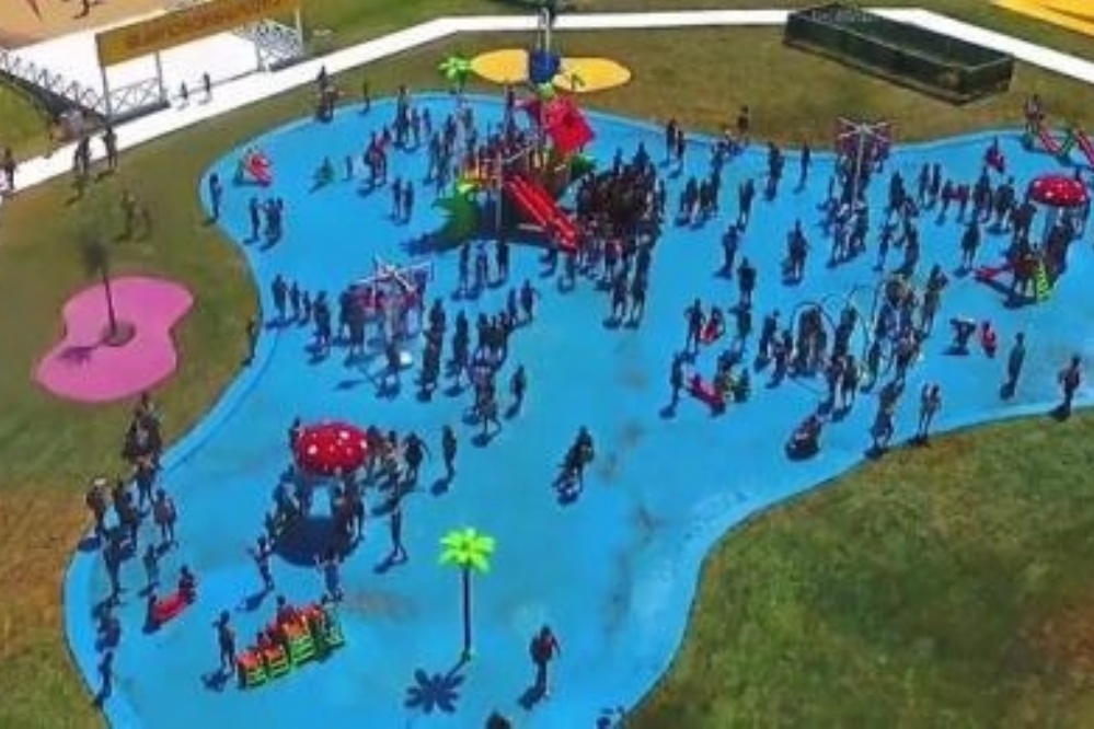 parque de los niños, pileta pintada, horacio rodriguez larreta