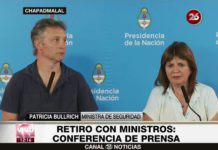 Bullrich, sobre Chocobar: «El policía hizo lo que tenía que hacer»