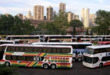Caos en Retiro por protesta: bloquean la entrada y salida de micros retiro, manifestación, villa 31