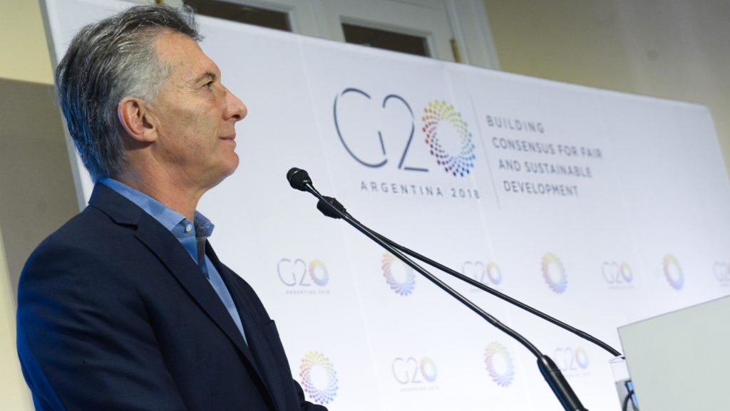 Macri en la cumbre del G20