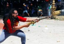 Habló el “hombre del mortero” desde la clandestinidad: “Soy un perseguido político” El hombre mortero dijo que es un perseguido político