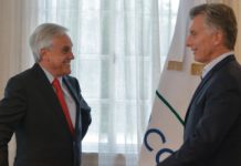 Macri se reunió con Piñera y coincidieron en «potenciar las capacidades de la región» Macri y Piñera coincidieron en potenciar capacidades de la región