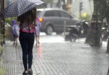 35º de térmica, una fuerte tormenta y posible granizo lluvias y alerta de granizo