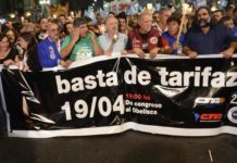 Moyano, Baradel y D’Elía encabezaron la “Marcha de las Velas”