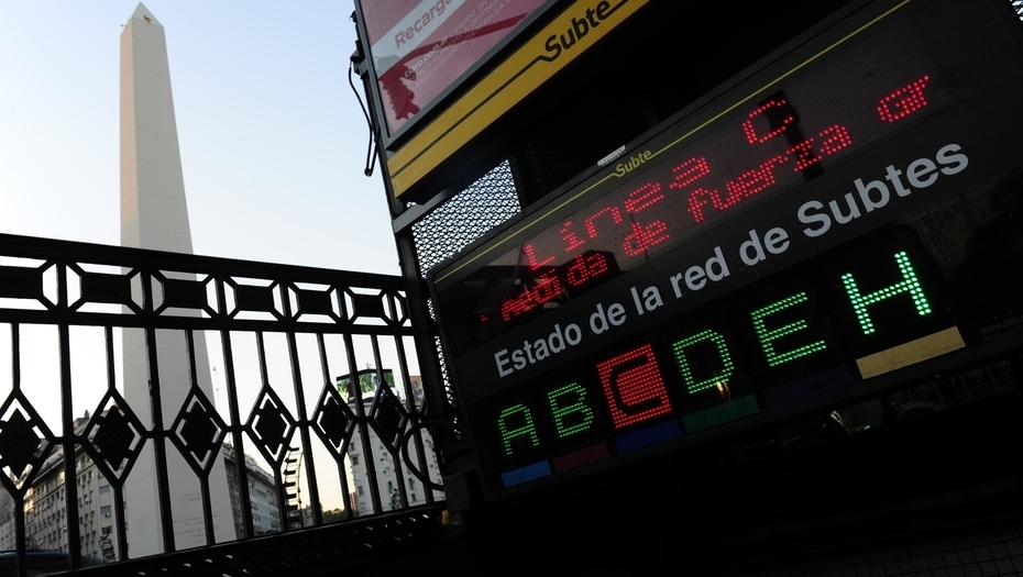 Paro de subte en la linea C 