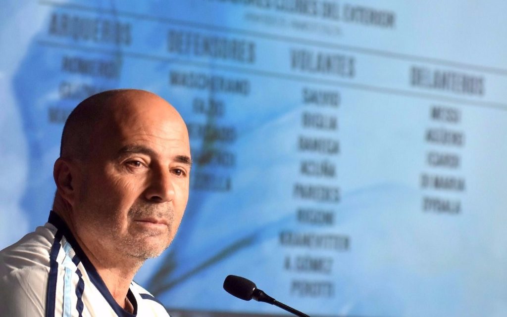 Lista de Sampaoli para el Mundial Rusia 2018