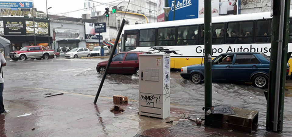 Inundaciones por las intensas lluvias en el Conurbano