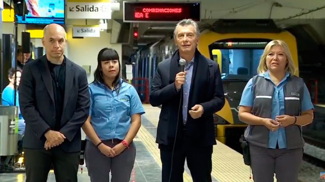 Macri y Larreta inaugurarón estación de la línea H 