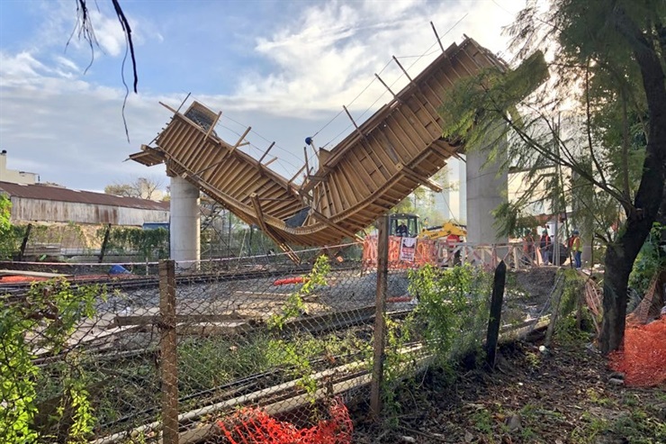 Tren San Martín: un derrumbe hirió a cuatro obreros y no hay servicio hasta Retiro