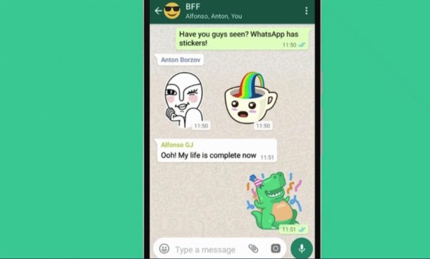 Whatsapp, stickers,facebok f8, mensajeria