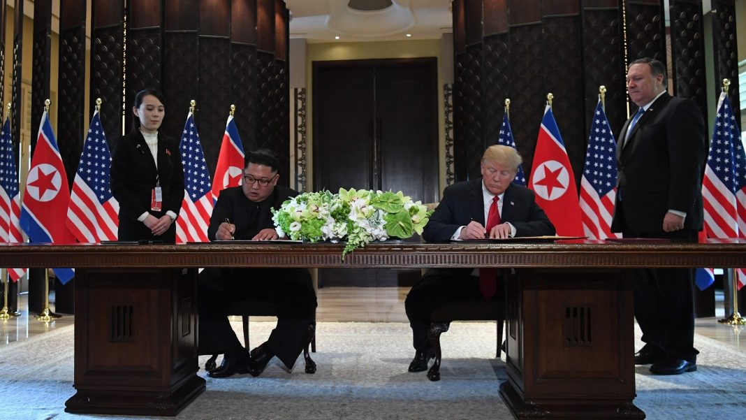 Kim se comprometió a desnuclearizar Corea del Norte y Trump le ofreció garantías de seguridad