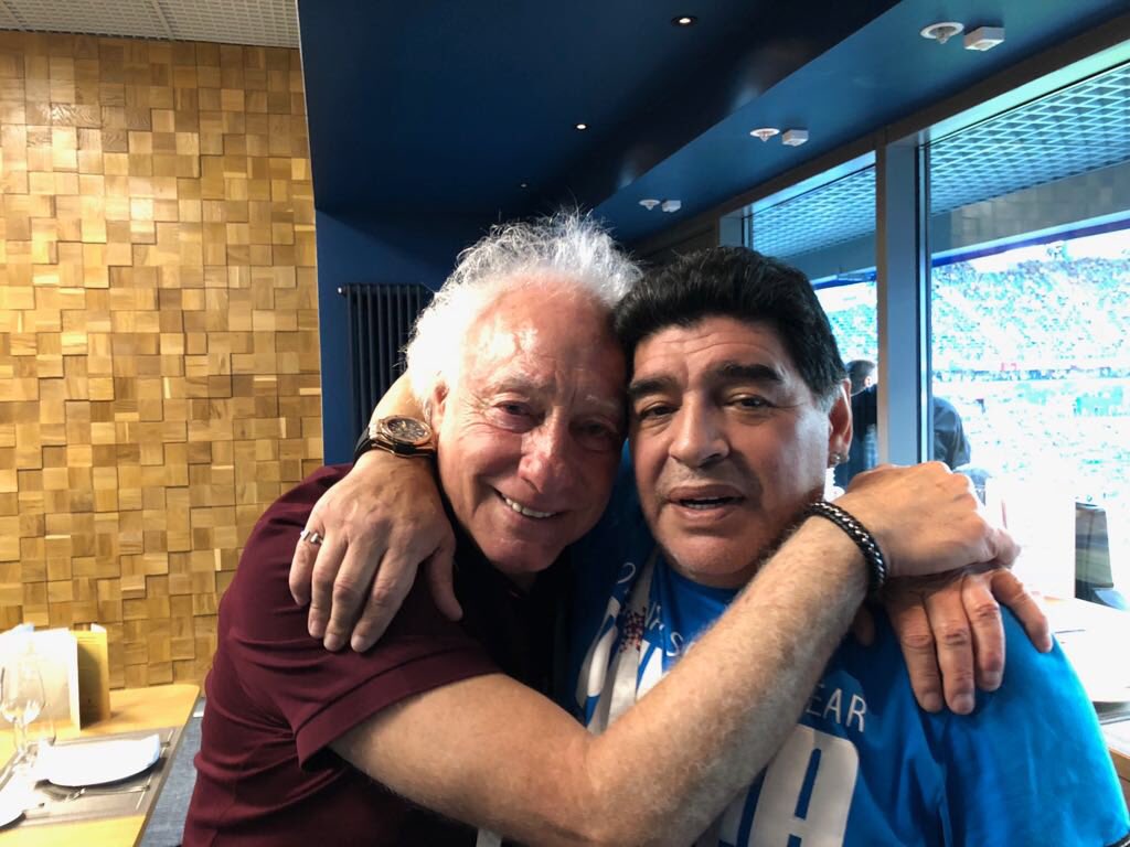 Diego Maradona y Guillermo Coppola se reconciliaron