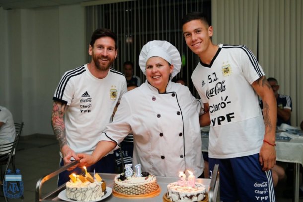 El festejo que la AFA por el cumpleaños de Messi en Rusia