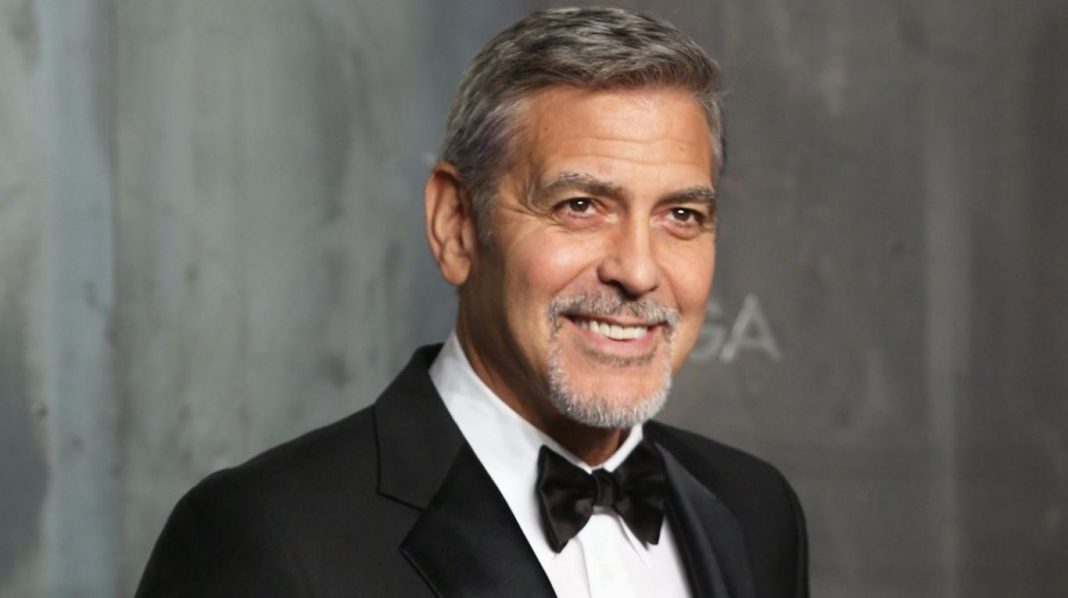 george clooney, internado,italia, accidente