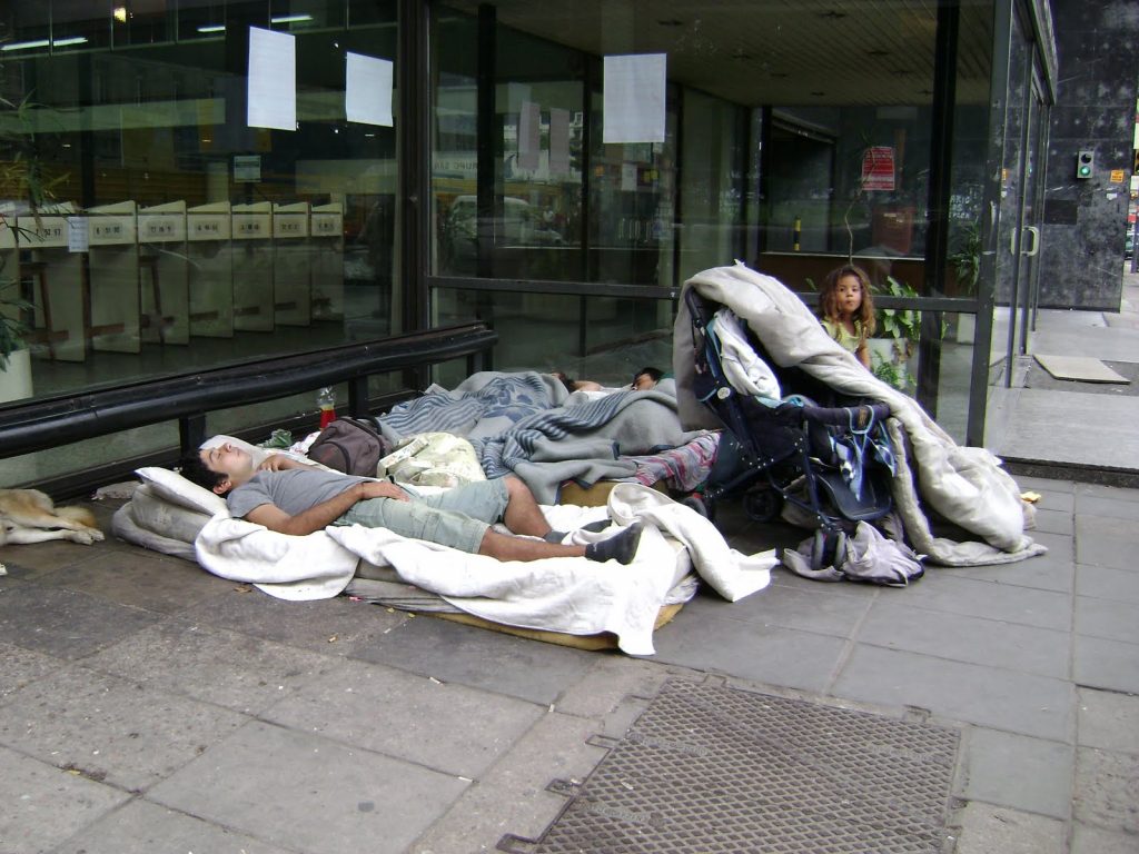 Aumentó la cantidad de personas en situación de calle en la Ciudad