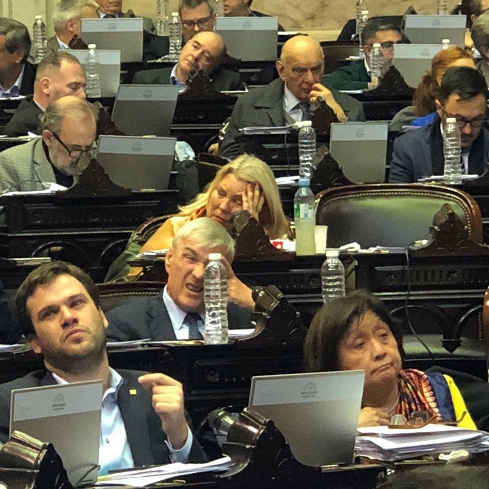 Elisa carrio, lilita carrio, durmiendo, congreso, sesión, justina