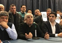 Hugo Moyano: “Vamos a rechazar todo lo que tenga que ver con doblegar a los trabajadores» En conferencia, Hugo Moyano defendió a los trabajadores: "No nos van a doblegar"