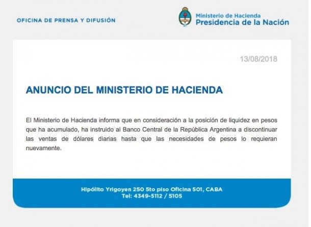 Dólar: el Gobierno de Macri suspendió la venta diaria y acelera el fin de las Lebac 