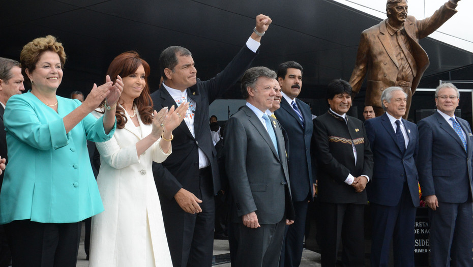 Retirarán la estatua de Néstor Kirchner de la Unasur