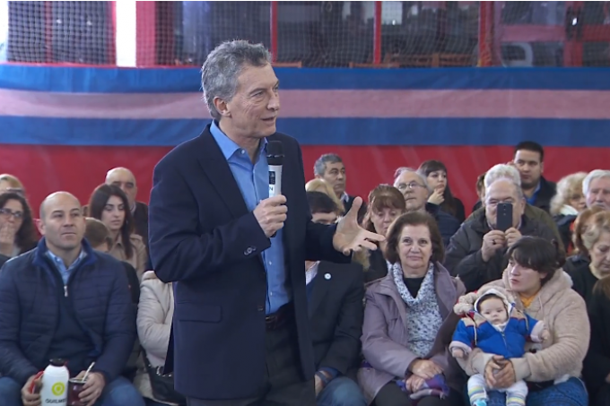 Macri junto a Vidal, anunciaron créditos para jubilados del Anses en Quilmes