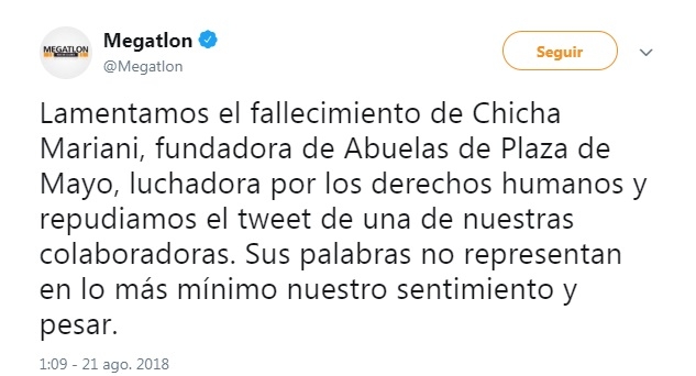 Gerente de Megatlón se burló de Abuelas de Plaza de Mayo