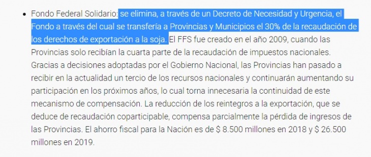 Ajuste Fiscal: El Gobierno de Macri quita el Fondo Sojero perjudicando a los municipios bonaerenses
