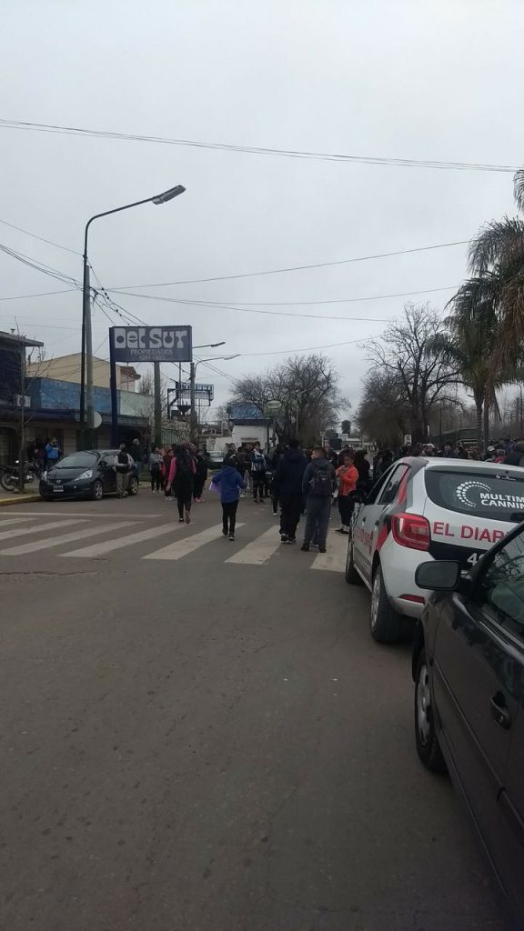 El pedido de reclamo de la familia de Federico Romero (foto: Karina Cambiella)