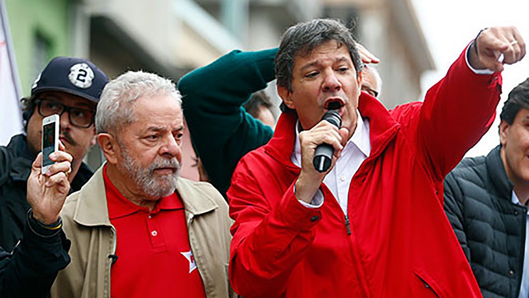 Fernando Haddad, pt, elecciones en brasil, lula