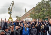 Tras horas de tensión, trabajadores del Astillero Río Santiago levantaron la toma