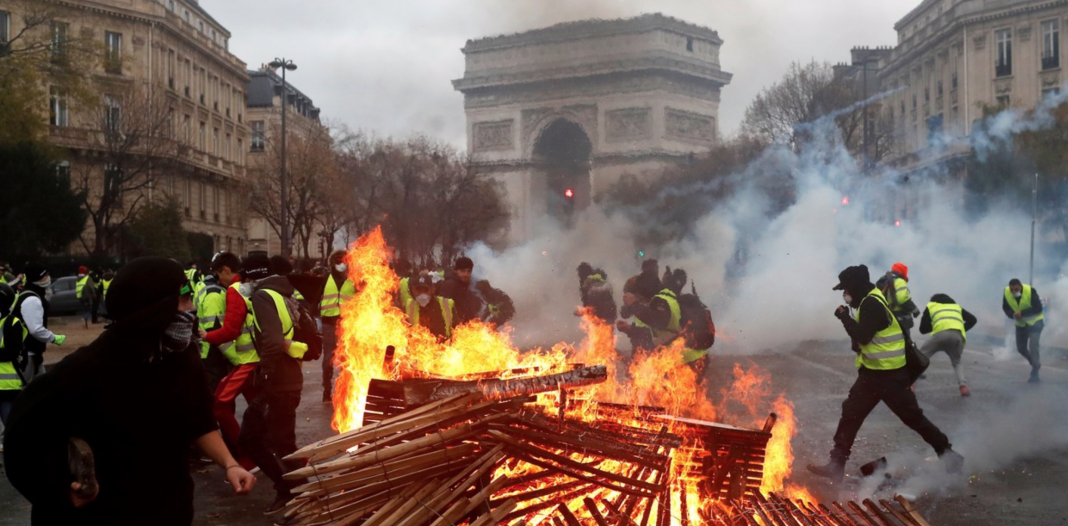 francia, parís, incidentes, aumento de combustibles, chalecos amarillos