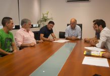 Grindetti y Puppi Zanetti firmaron un convenio para construir un polideportivo en Remedios de Escalada