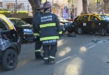 Un auto chocó a varios taxis parados frente al Hipódromo: dos muertos accidente, hipodromo de palermo, palermo, taxis, choque