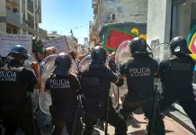 La policía de la Ciudad reprimió a los Artesanos de San Telmo