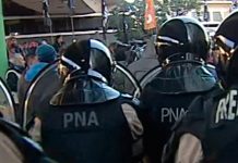 Puente Pueyrredón: Prefectura tiró gas pimienta y balas de goma contra los manifestantes